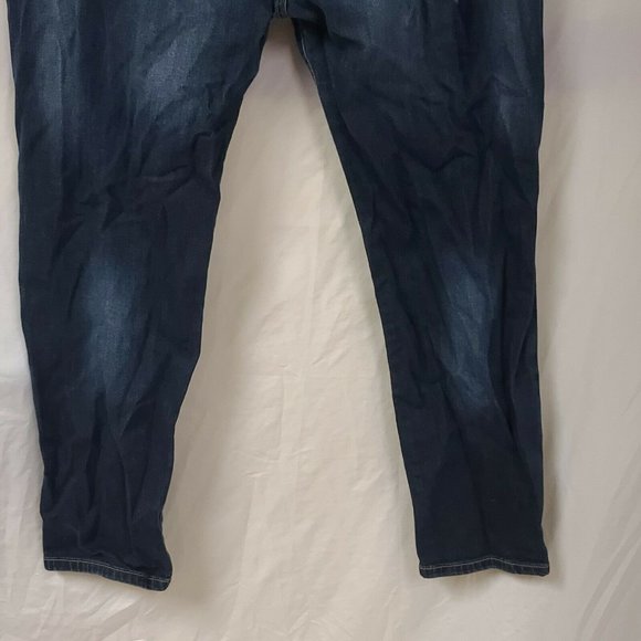 MNG Womens 14 Lonny Boyfriend Factory Distressed Slim Leg Denim Jeans 36x28 - Picture 7 of 11